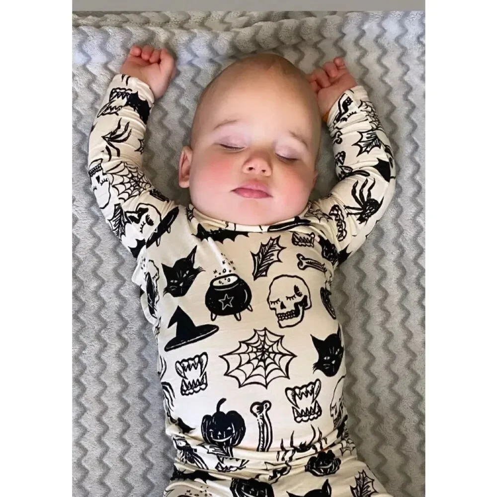 little sleepies Baby Infant 0-3 Months Witches Brew Long Sleeve Bodysuit 1-piece